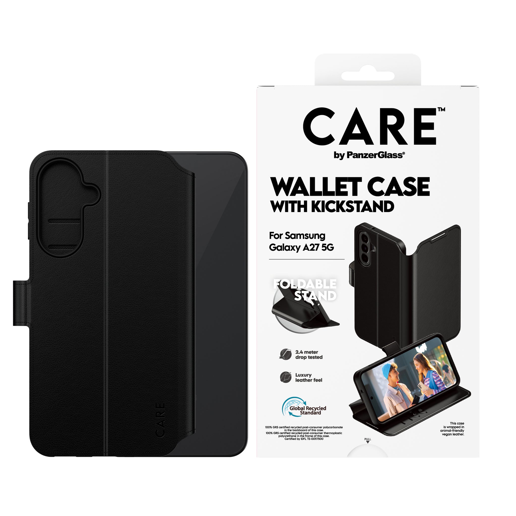 CARE™ by PanzerGlass® Wallet Case m. Kickstand Samsung Galaxy A27 5G